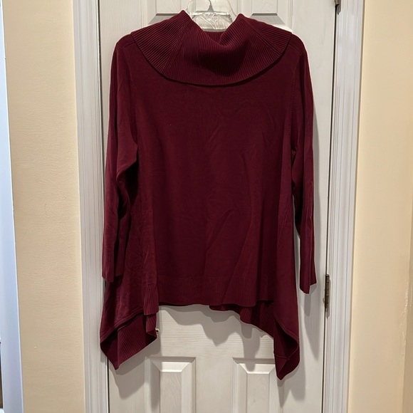 Flattering long cozy sweater Plus Size 2X - Picture 6 of 6